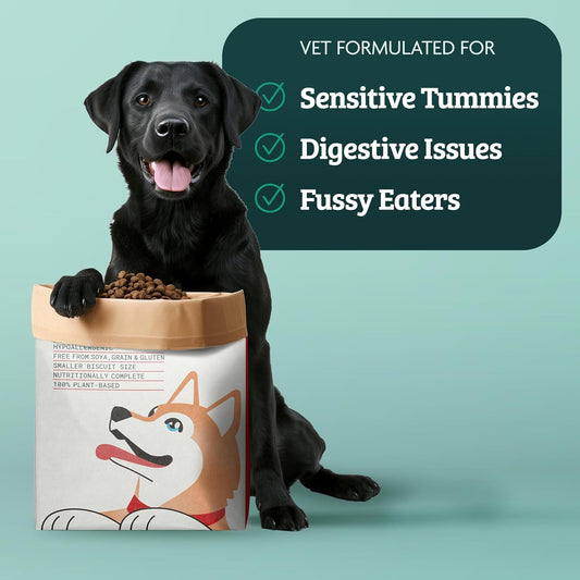 Gastrointestinal Hypoallergenic Dog Food for Fussy Eaters - Soya, Gluten, Grain Free, Smaller Dry Kibble for Sensitive Stomachs & Easy Digestion, Prebiotics & Omega 3, Small to Large Breeds, 10Kg
