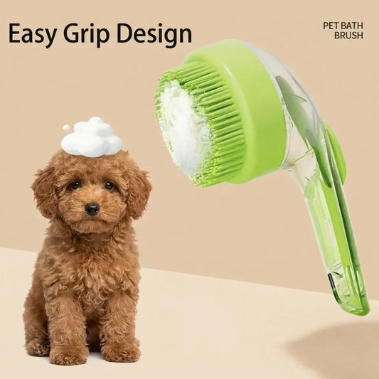 2-In-1 Pet Bath Grooming Brush