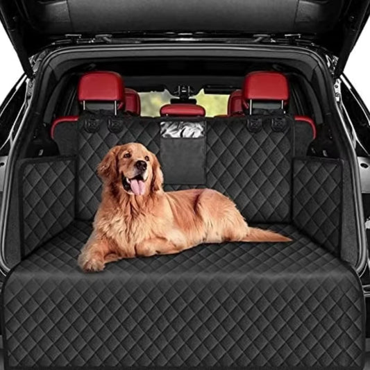 Wear-Resistant Waterproof Dog Carrier and Car Seat Cover for SUVs - Portable and Durable Vehicle Protection with Easy Installation