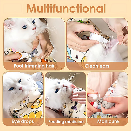 Reusable Cat Grooming Wrap