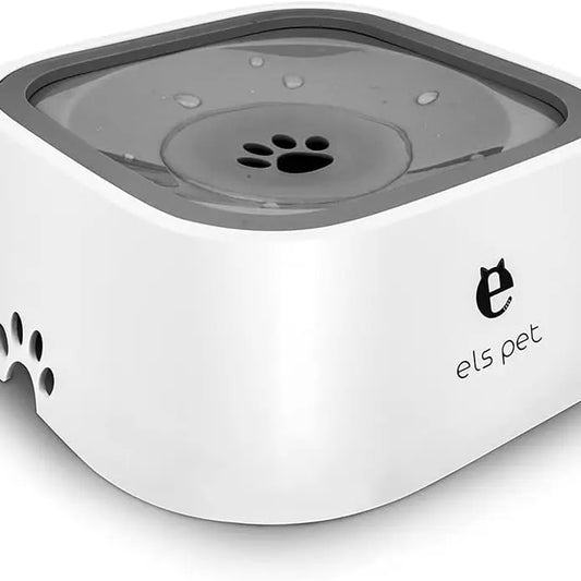 Large Capacity No-Spill Pet Water Bowl with Slow-Sip Design for Messy Drinkers
