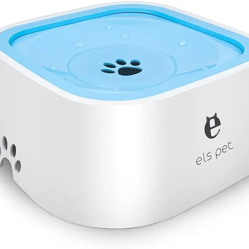Large Capacity No-Spill Pet Water Bowl with Slow-Sip Design for Messy Drinkers