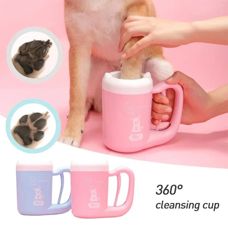 Outdoor Portable Dog Paw Cleaner Cup - Soft Silicone Foot Washer for Quick and Easy Paw Cleaning