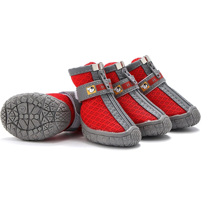 Non-Slip Dog Shoes with Thick Plush Protection and Breathable Design for Outdoor Activities