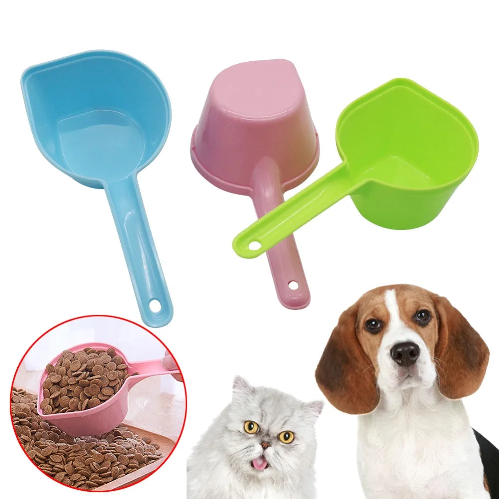3Pcs High Quality Pet Feeding Shovel Plastic Cat Food Dog Food Pet Supplies Feeding Spoon Dog Food Shovel
