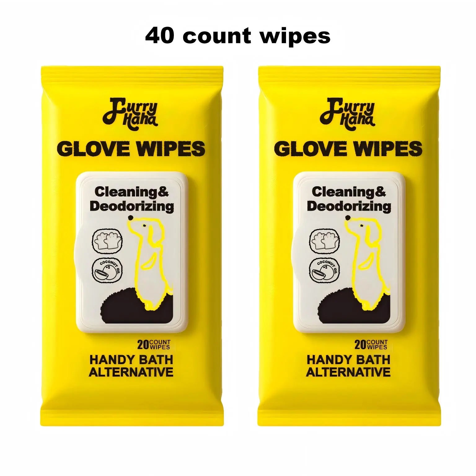 PRO Pet Glove Wipes - No-Rinse Grooming Solution for Dogs and Cats (20 Count) | Hypoallergenic, Deodorizing, and Eco-Friendly | Extra Thick, Natural Ingredients for Daily Care and Travel | Flexible Glove-Fit Design for Controlled Cleaning