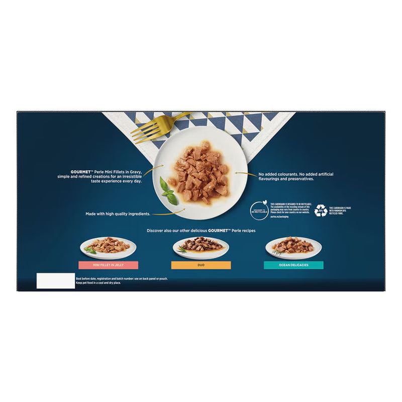 Gourmet Perle Cat Food - Chef's Fish & Meat Mixed Collection (60 x 85g) - Exquisite Flavours for Your Feline Friend