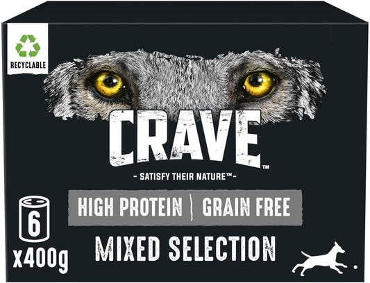 Dog Food Wet - Can Mixed in Pate, 6 X 400 G