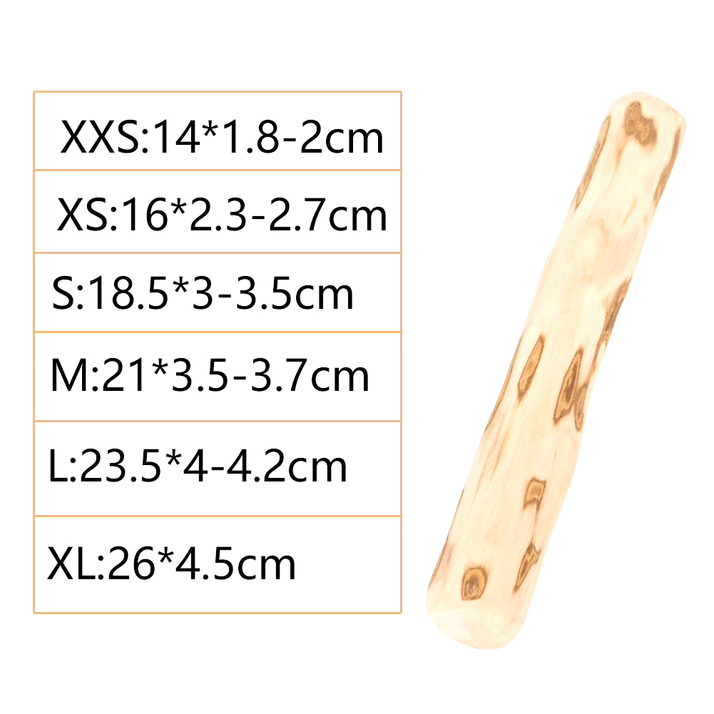 Natural Coffee Wood Dog Chewing Toy - Bite-Resistant Teeth Grinding Rod for Anxiety Relief
