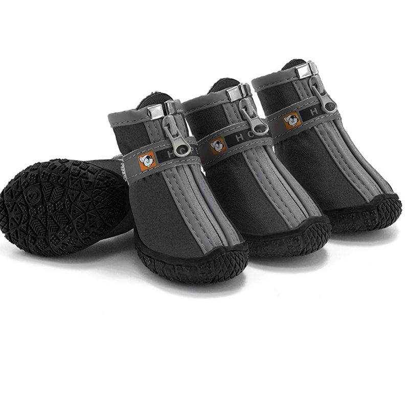 Non-Slip Dog Shoes with Thick Plush Protection and Breathable Design for Outdoor Activities