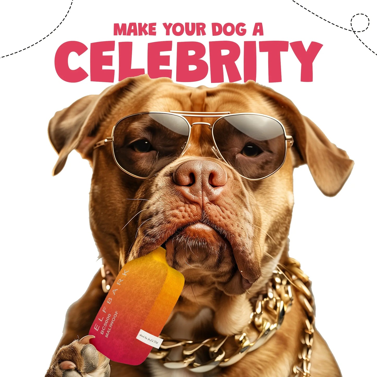 Humorous Squeaker Dog Toy - Parody Design for Dogs of All Sizes