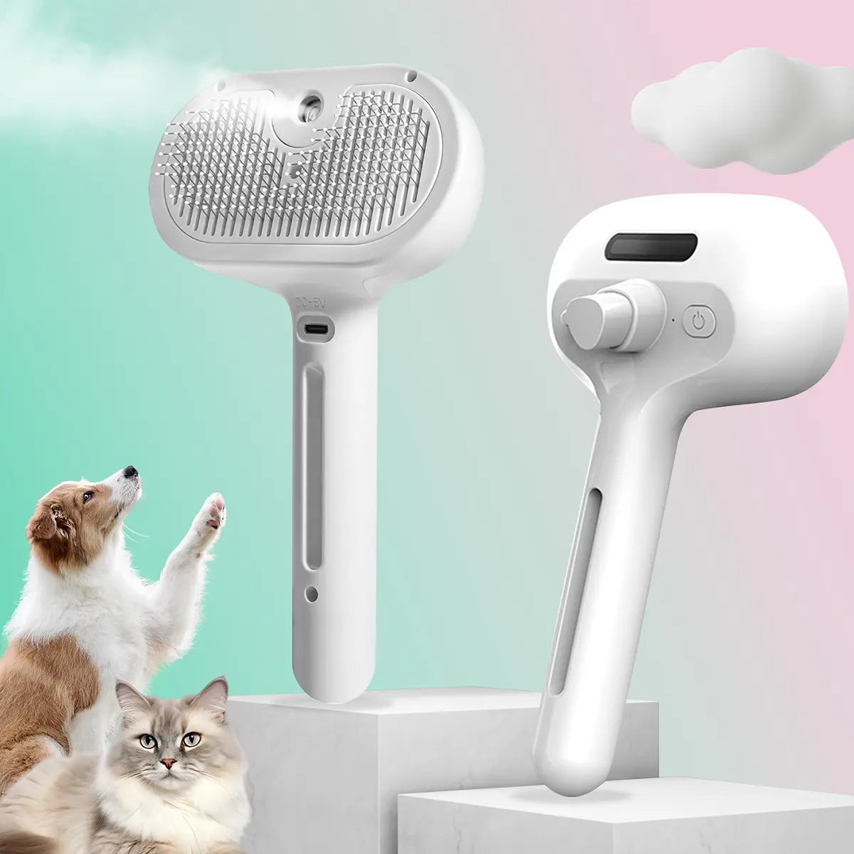 Catpick Pet Spray Hair Removal Comb with Odor Removal Functionality for Cats and Dogs
