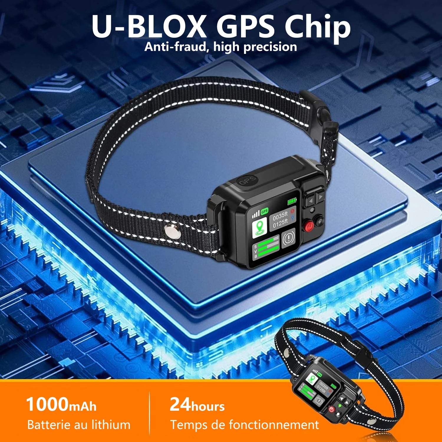 GPS-Based Wireless Dog Fencing System - Advanced Satellite Technology with Range of 15 to 2000 Meters