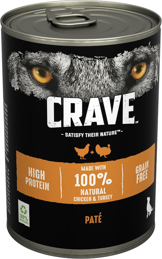 Chicken and Turkey in Loaf 6 X 400 G Cans, Premium Adult Wet Dog Food