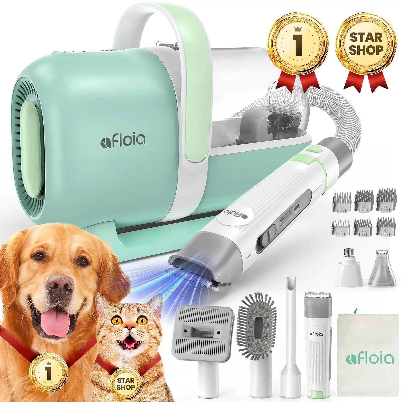 Afloia Dog Grooming Vacuum Kit