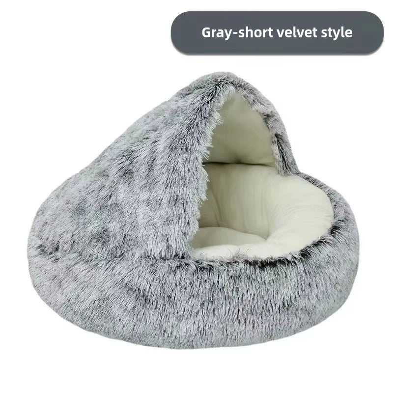 Cozy Enclosed Pet Bed
