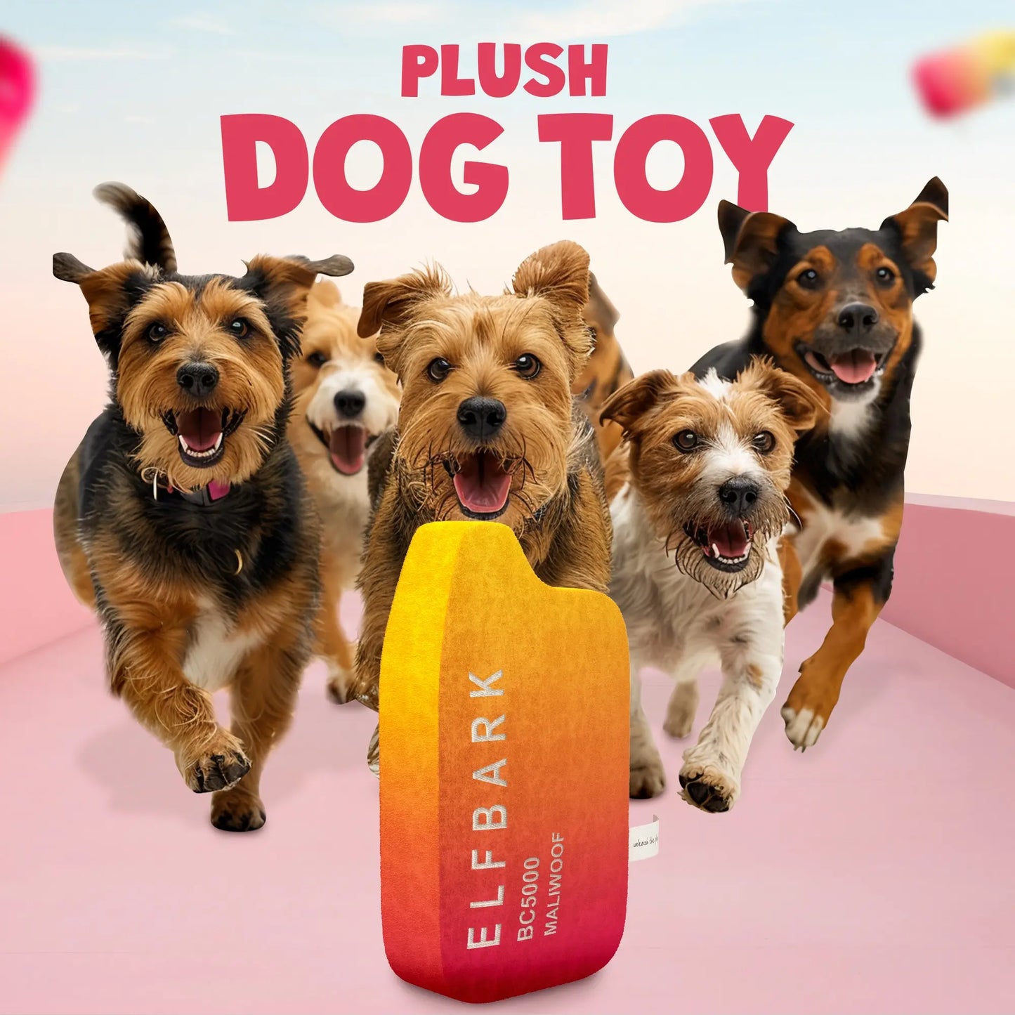 Humorous Squeaker Dog Toy - Parody Design for Dogs of All Sizes