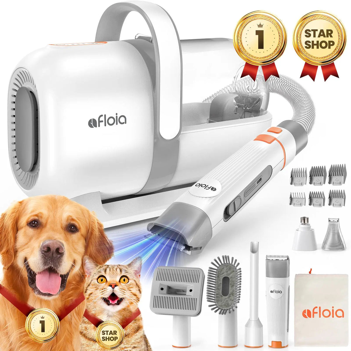 Afloia Dog Grooming Vacuum Kit