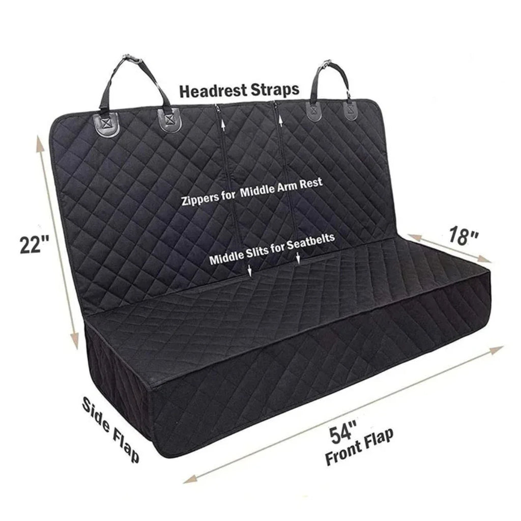 Dog Car Seat Cover Pet Travel Carrier Mattress Waterproof Dog Car Seat Protector with Middle Seat Armrest for Dogs