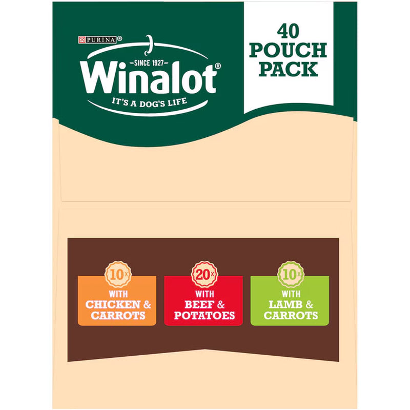 Perfect Portions Dog Food Mixed Variety Pack in Gravy, 40 X 100G