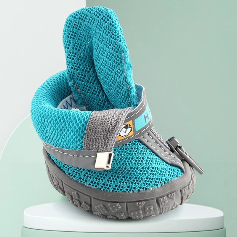 Non-Slip Dog Shoes with Thick Plush Protection and Breathable Design for Outdoor Activities