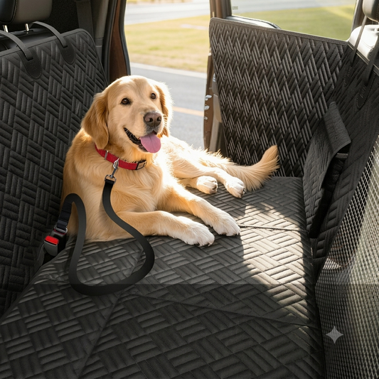 Wear-Resistant Waterproof Dog Carrier and Car Seat Cover for SUVs - Portable and Durable Vehicle Protection with Easy Installation