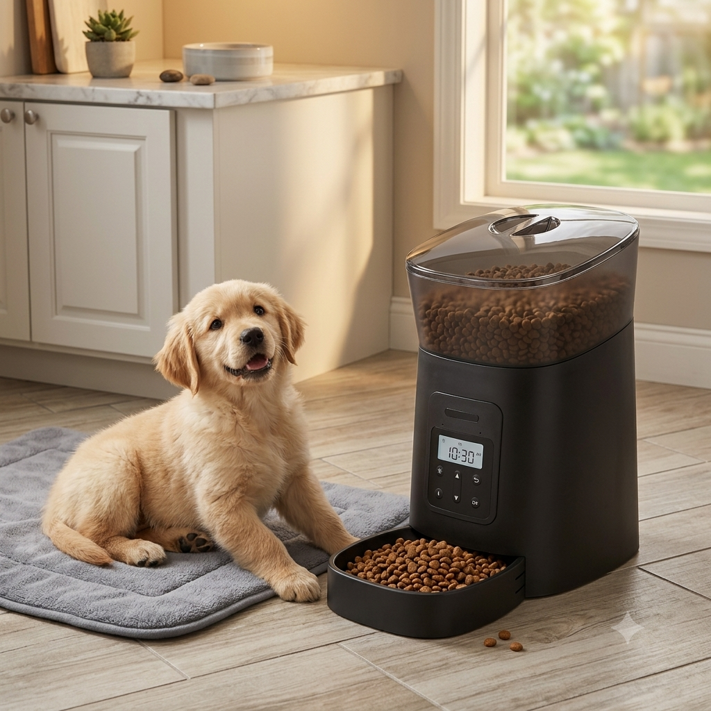 New Pet Feeder Pet Dispenser for Cat and Dog Travel Supply Automatic Smart Slow Feeder Dispenser Fixed Time Amount of Food