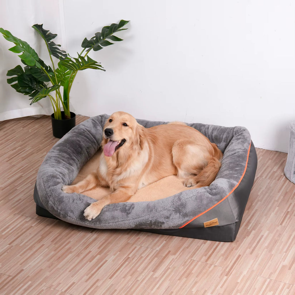Jumbo Orthopedic Dog Bed Memory Foam Waterproof Mattress