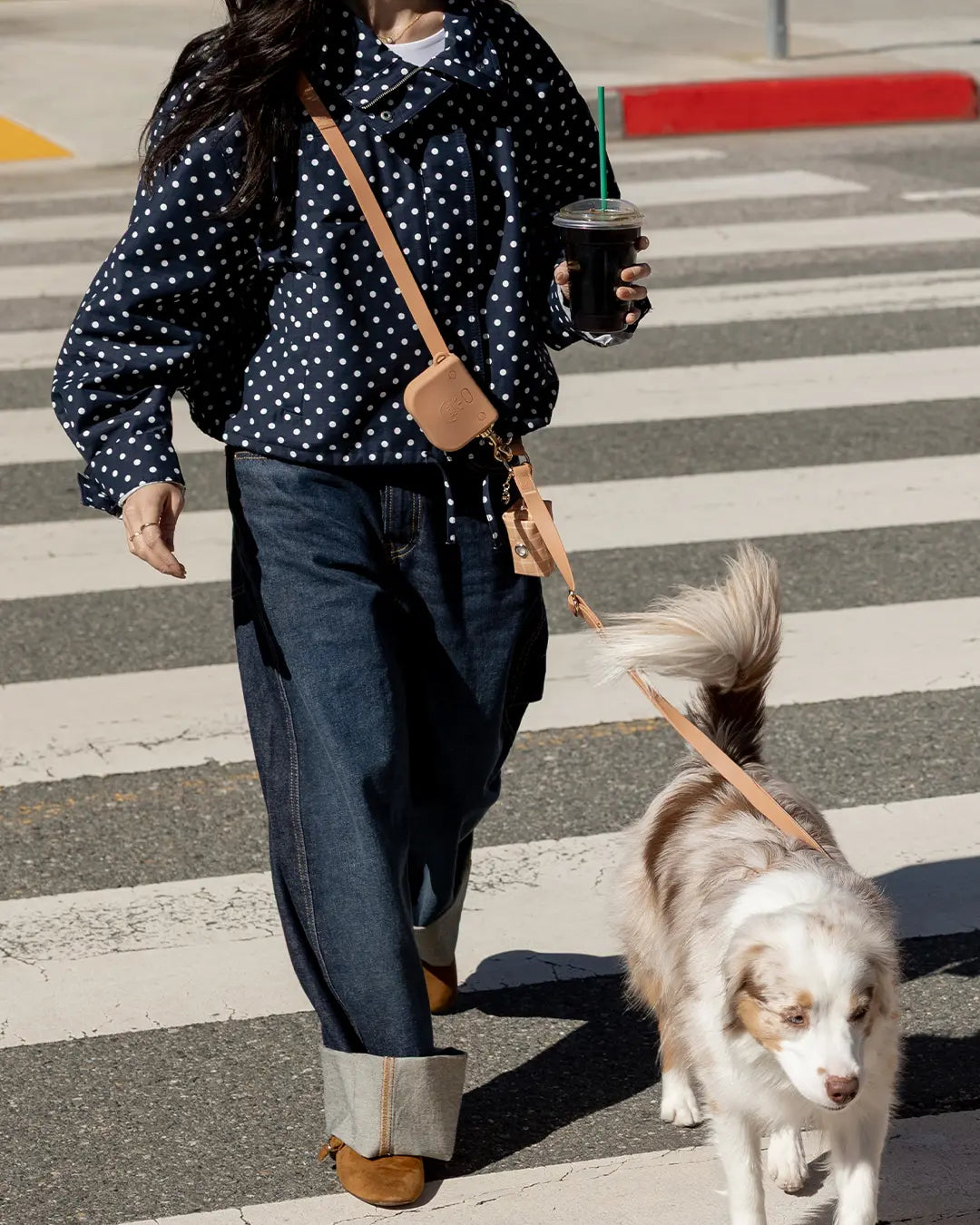 Convertible 4-in-1 Hands-Free Cloud Dog Leash, 8.5 Feet Long, Adjustable Width (5/8" or 3/4")