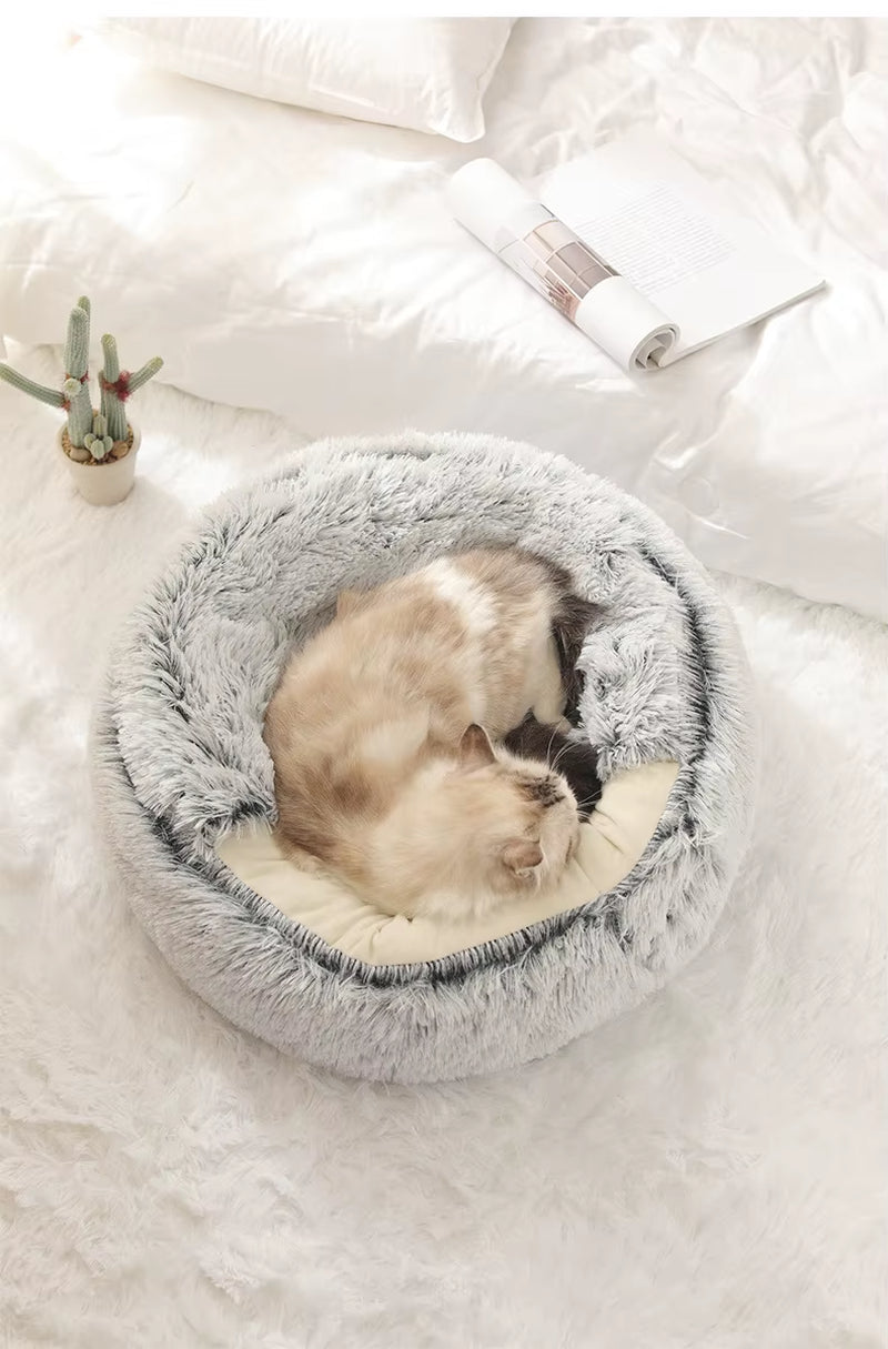 Cozy Enclosed Pet Bed