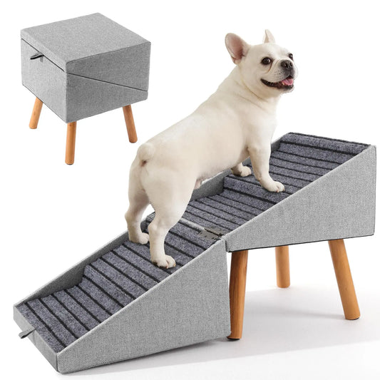 2-in-1 Puppy and Pet Stair Ramp 17"