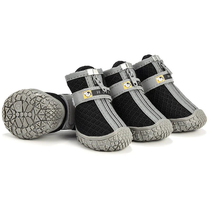 Non-Slip Dog Shoes with Thick Plush Protection and Breathable Design for Outdoor Activities