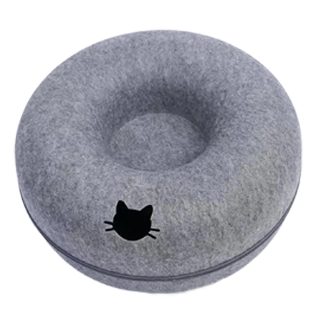Interactive Cat Donut Tunnel Nest
