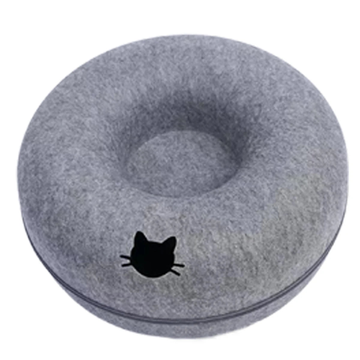 Interactive Cat Donut Tunnel Nest