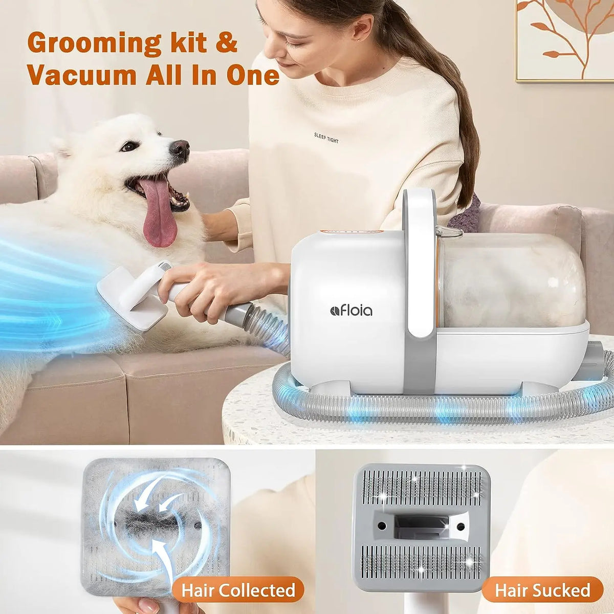 Afloia Dog Grooming Vacuum Kit