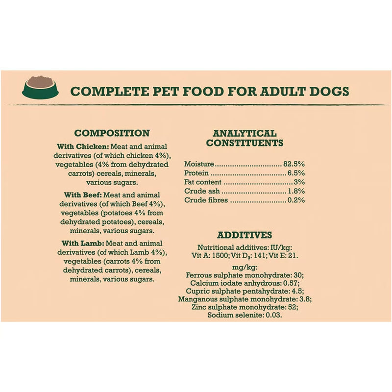 Perfect Portions Dog Food Mixed Variety Pack in Gravy, 40 X 100G