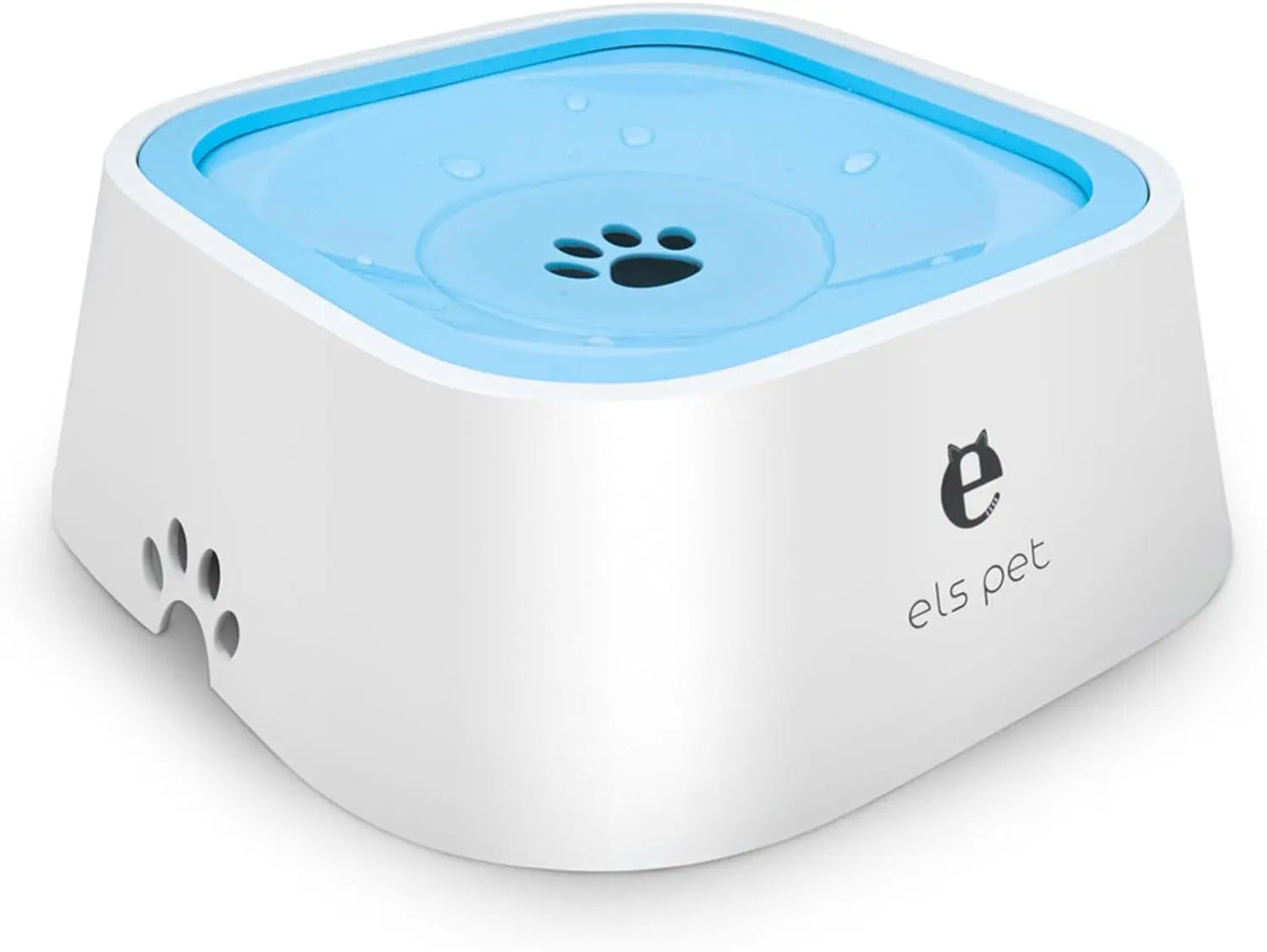 Large Capacity No-Spill Pet Water Bowl with Slow-Sip Design for Messy Drinkers