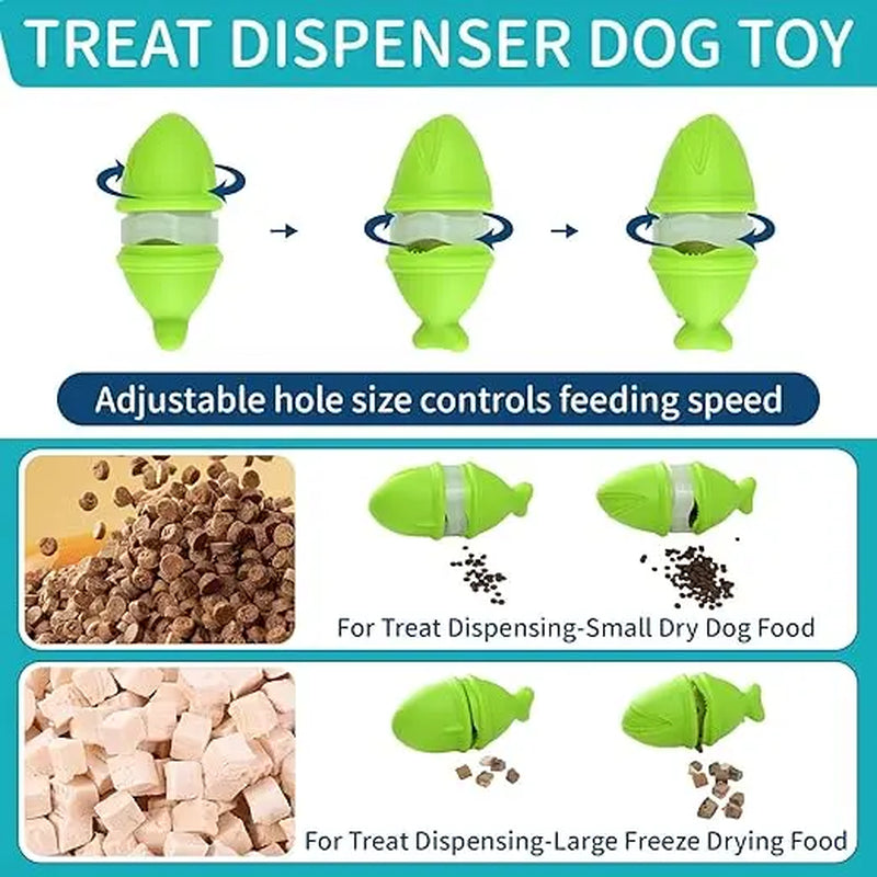 Woyamay Interactive Dog Toys: Durable Treat Dispenser and Bully Stick Holder for Aggressive Chewers, Puzzle Slow Feeder