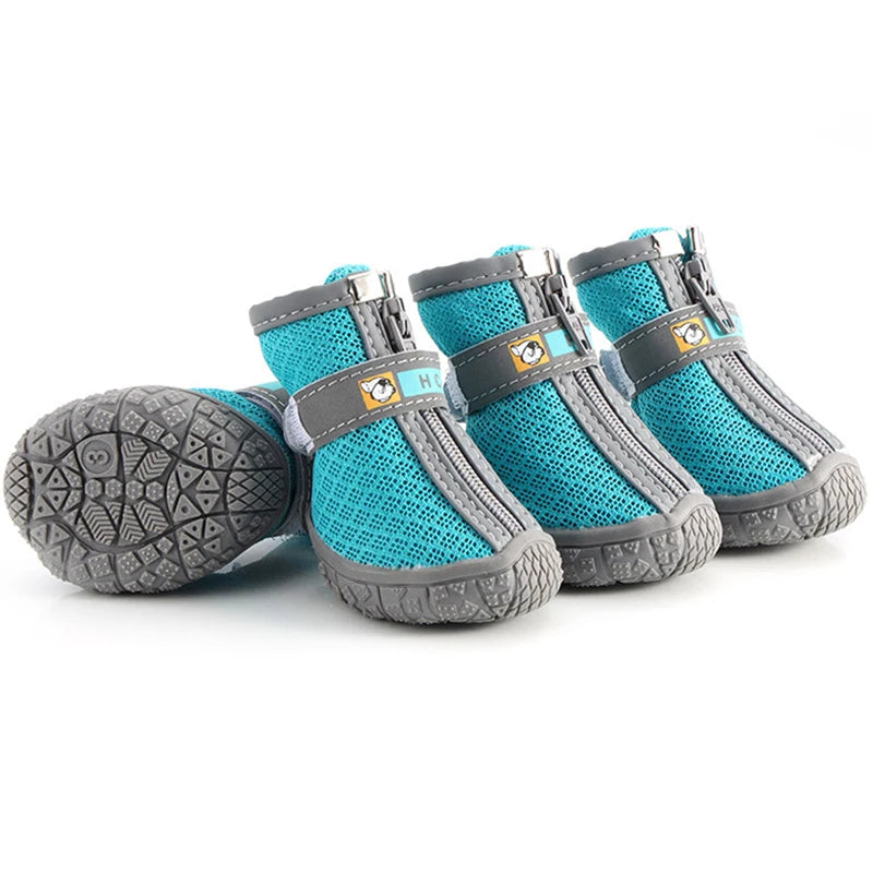 Non-Slip Dog Shoes with Thick Plush Protection and Breathable Design for Outdoor Activities