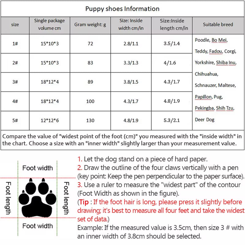 Non-Slip Dog Shoes with Thick Plush Protection and Breathable Design for Outdoor Activities