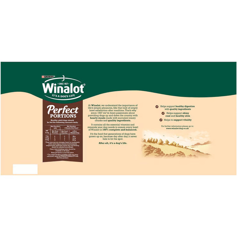 Perfect Portions Dog Food Mixed Variety Pack in Gravy, 40 X 100G