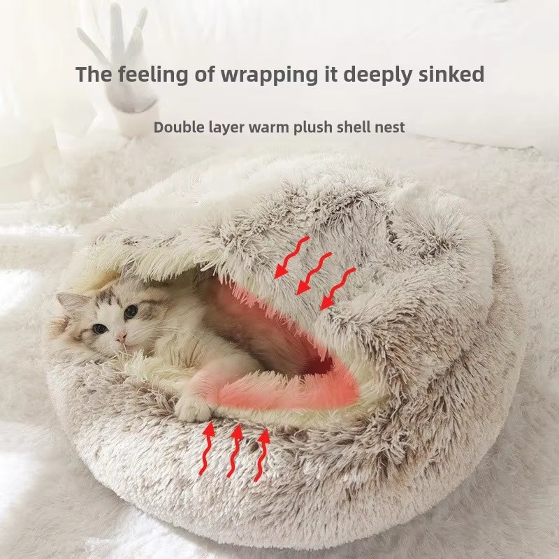 Cozy Enclosed Pet Bed