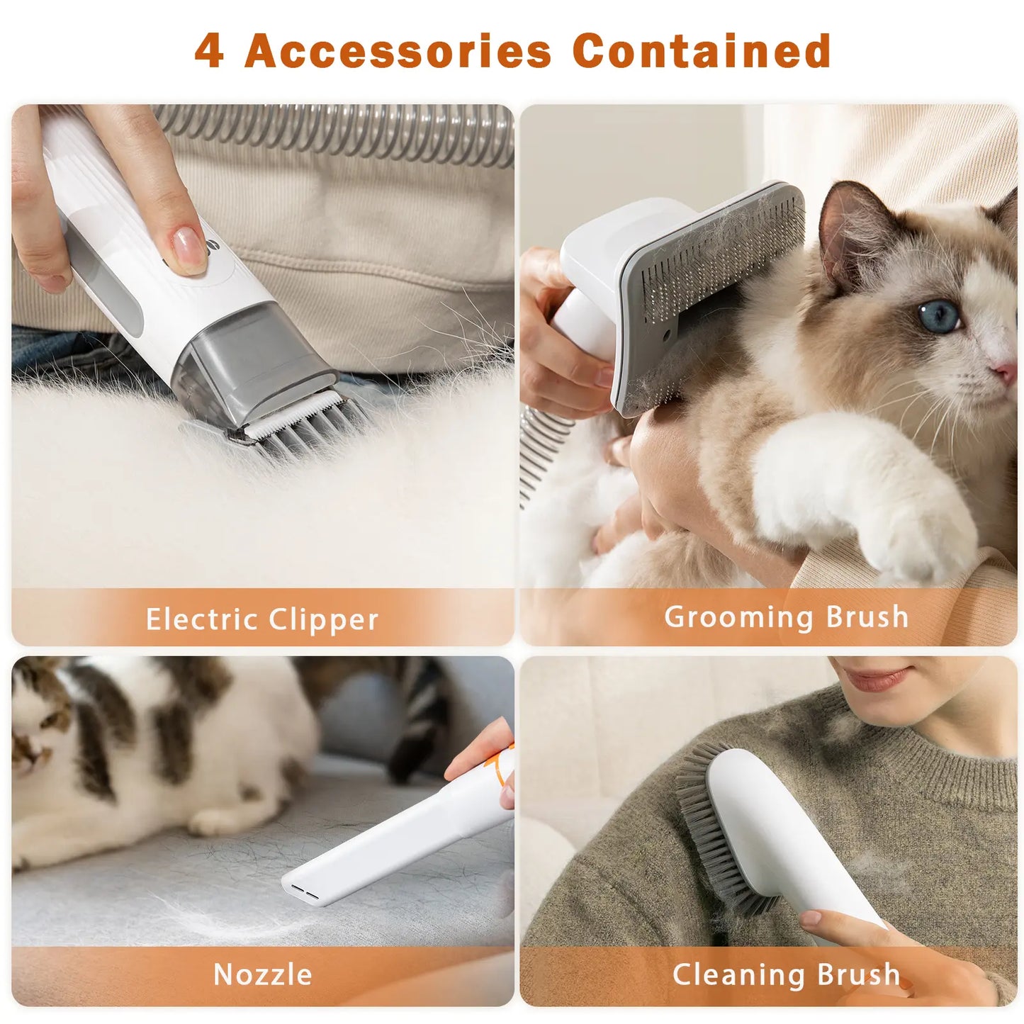 Afloia Dog Grooming Vacuum Kit