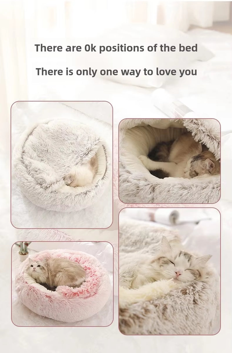 Cozy Enclosed Pet Bed