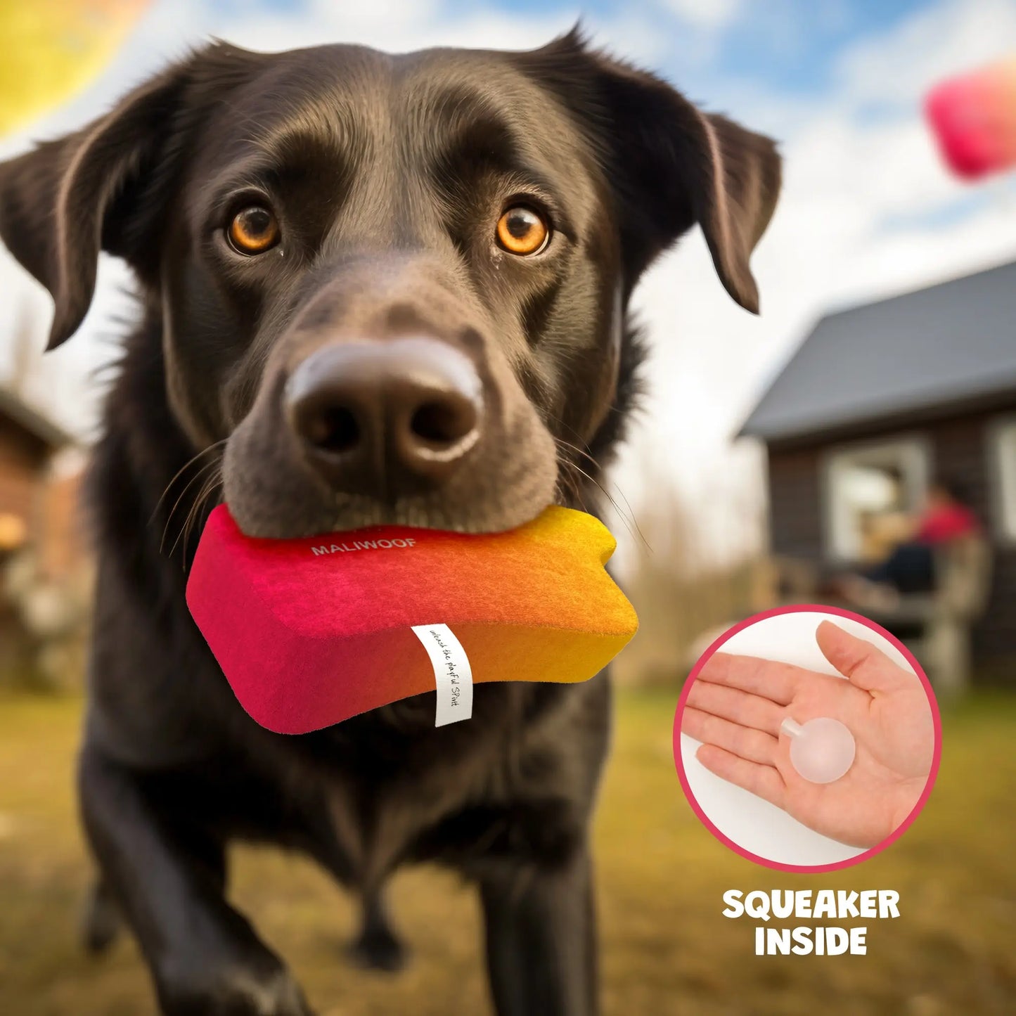 Humorous Squeaker Dog Toy - Parody Design for Dogs of All Sizes