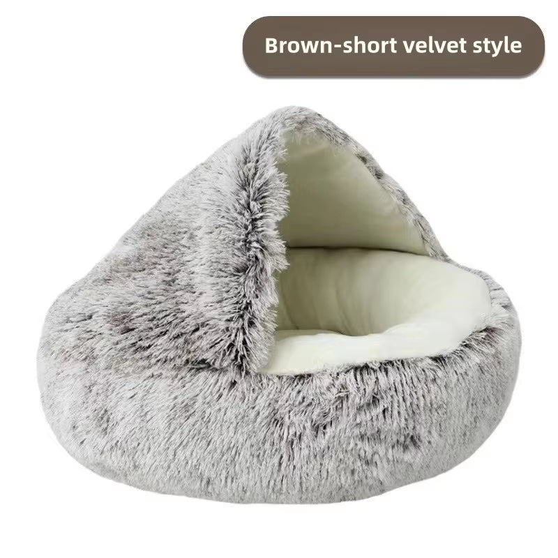 Cozy Enclosed Pet Bed