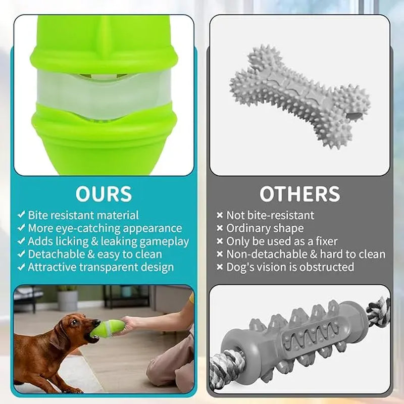Woyamay Interactive Dog Toys: Durable Treat Dispenser and Bully Stick Holder for Aggressive Chewers, Puzzle Slow Feeder