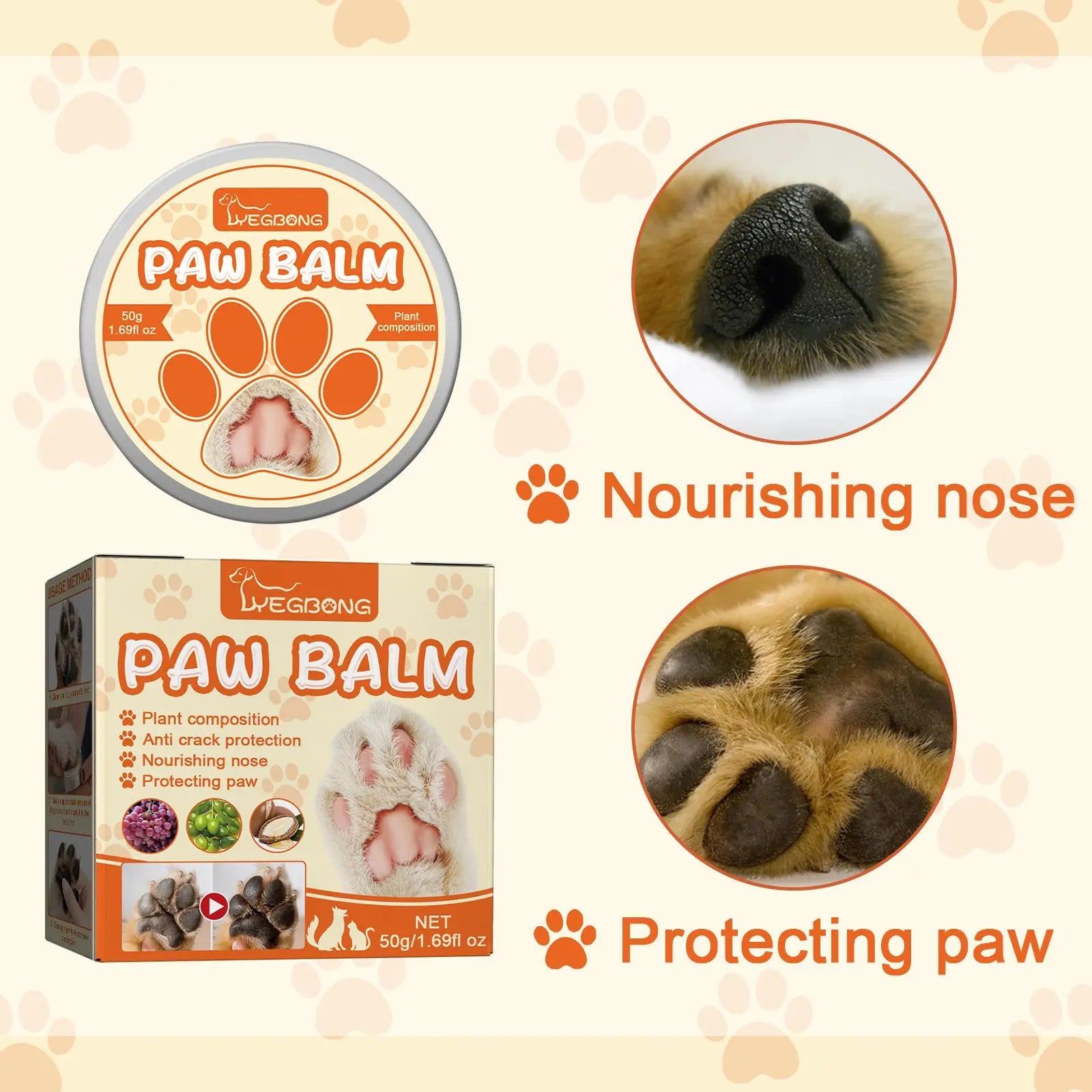 Pet Paw Moisturizing Balm for Dogs and Cats - Advanced Foot Care Cream
