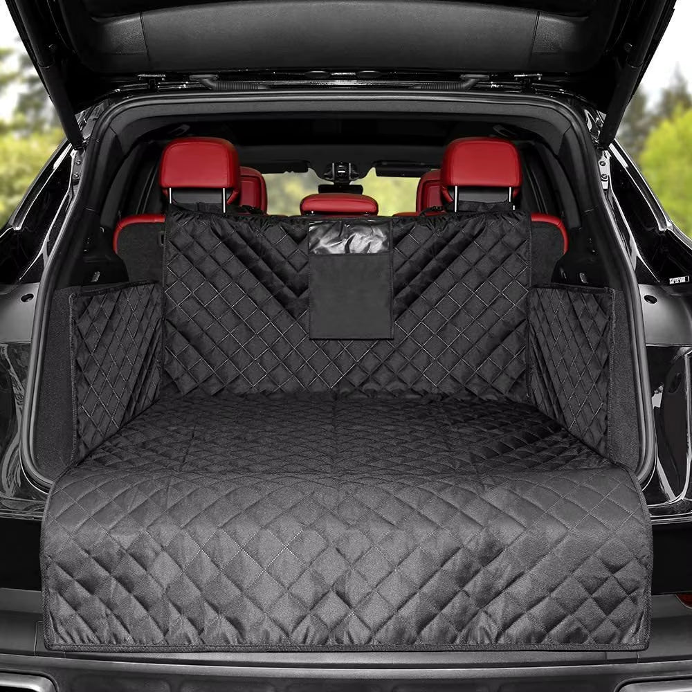Wear-Resistant Waterproof Dog Carrier and Car Seat Cover for SUVs - Portable and Durable Vehicle Protection with Easy Installation