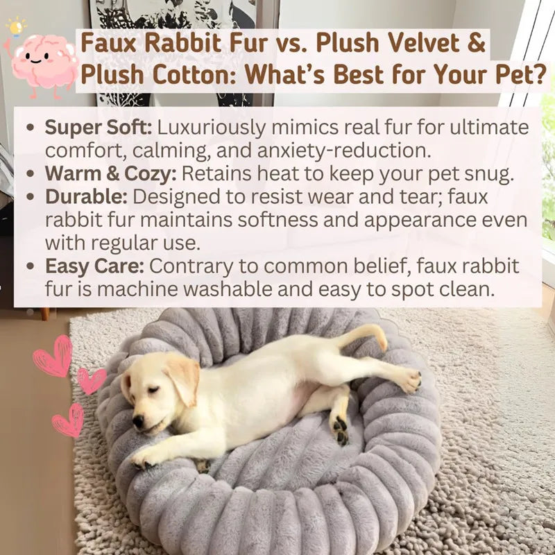 Rabbit Plush Pet Nest Bed